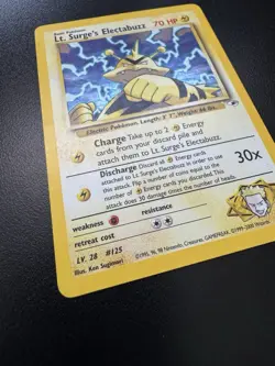 Lt. Surge’s Electabuzz 6/132 Gym Heroes WoTC Pokemon TCG Card 2000 MP - Image 3