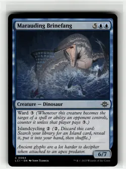 MARAUDING BRINEFANG The Lost Caverns of Ixalan #64 LCI(NM+)(MTG) - Image 1