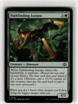 PATHFINDING AXEJAW The Lost Caverns of Ixalan #206 LCI(NM+)(MTG) - Image 1