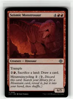 SEISMIC MONSTROSAUR The Lost Caverns of Ixalan #166 LCI(NM+)(MTG) - Image 1