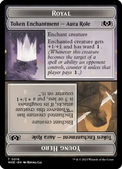 MTG Wilds of Eldraine - Royal / Young Hero [Token] - Image 1