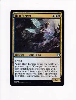 2023 MTG MAGIC THE GATHERING COMMANDER: WILDS OF ELDRAINE HALO FORAGER - Image 1
