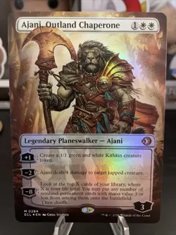 Ajani, Outland Chaperone (Borderless) Lorwyn Eclipsed Foil - Image 1