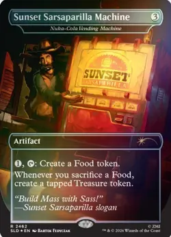 Sunset Sarsaparilla Machine - Nuka-Cola Vending Machine FOIL MTG Fallout Presale - Image 1