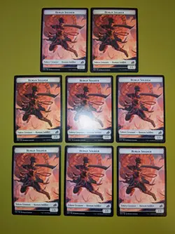 8 Human Soldier Token (003) Ikoria: Lair of Behemoths Magic the Gathering 8 - Image 1
