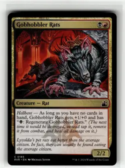 GOBHOBBLER RATS Ravnica Remastered #185 RVR(NM+)(MTG) - Image 1
