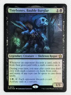 2024 Foundations - Tinybones, Bauble Burglar Foil Rare #72 - NM - Image 1