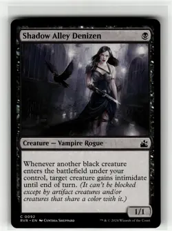 SHADOW ALLEY DENIZEN Ravnica Remastered #92 RVR(NM+)(MTG) - Image 1