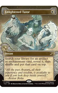 MTG Enlightened Tutor - Showcase, NM-Mint, English Avatar: The Last Airbender: E - Image 1