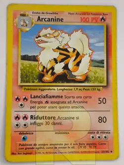 Arcanine ® Set Base 23/102 ® Non Comune ® Pokemon ® Italiano ® Good - Image 5