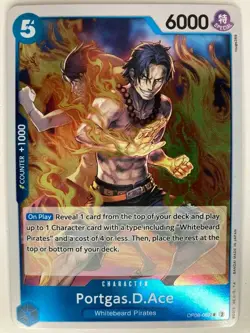 Portgas.D.Ace OP08-052 English R Two Legends One Piece Card Game - Image 1