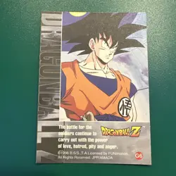 Dragon Ball Z Dende Gold Foil Card G6 1998 Artbox JPP/AMADA Rare DBZ CCG - Image 2