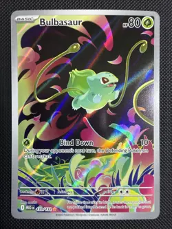 Pokemon TCG Bulbasaur Card 133/132 IR Mega Evolutions Near Mint Condition - Image 1