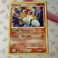 Entei 4/132 Secret Wonders Cracked Ice Holo Lp Pokemon Card - Image 1