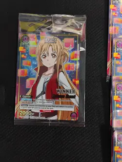 Asuna Winner card Union Arena TCG Sword Art Online vol. 2 RELEASE EVENT LOT - Image 2