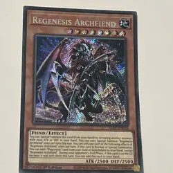 Regenesis Archfiend ALIN-EN016 Secret Rare 1st Edition Yu-Gi-Oh! Card Near Mint - Image 1