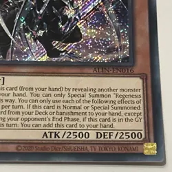 Regenesis Archfiend ALIN-EN016 Secret Rare 1st Edition Yu-Gi-Oh! Card Near Mint - Image 5