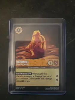 Lorcana Rapunzel Gifted with Healing 18/204 the First Chapter Cold Foil Card - Image 1