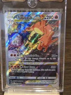 Pokemon Card Charizard VSTAR Sword & Shield Promo Cards Holo - Image 2