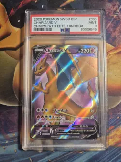 PSA 9, Charizard V SWSH050 SWSH: Sword & Shield Promo Cards Holo - Image 1