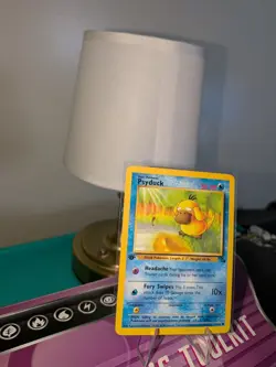 Pokemon Fossil Psyduck 1st Edition Common Card 53/62 Near Mint - Image 2