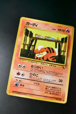 Growlithe No. 058 Vending Series 3 1998 Glossy Rare Japanese Pokemon Card - Image 3