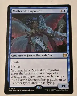Malleable Impostor Commander Wilds of Eldraine Regular MTG Magic Faerie NM - Image 1