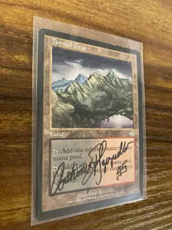 MTG✨Signed TAINTED PEAK Artist Proof✨Torment MP UNCOMMON Land T. Szczudlo Art - Image 4