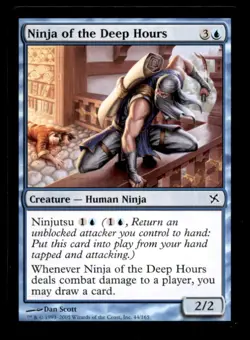 Ninja of the Deep Hours LP Light Play Betrayers of Kamigawa MTG [6962] - Image 1