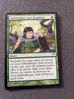 carte magic the gathering 1993-2004 COMMUNION AVEC LA NATURE - Image 1