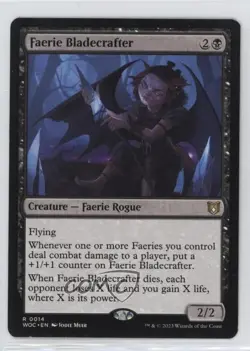 Faerie Bladecrafter Magic: Wilds of Eldraine Commander WOC #0014 - Image 1