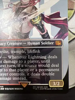 Lightning, Army of One (0400) (Borderless) Final Fantasy Regular MTG Magic - Image 4