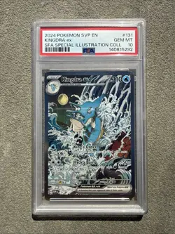 2024 POKEMON SVP EN-SV BLACK STAR PROMO #131 KINGDRA EX PSA 10 - Image 1