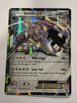 Steelix EX 67/114 Steam Siege XY Ultra Rare Pokemon TCG Card LP - Image 1