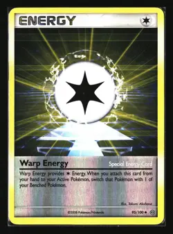 Pokemon WARP ENERGY 95/100 Reverse Holo (2008 Stormfront) LP/Light Play - Image 1
