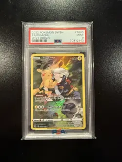 Pokemon TCG Pikachu TG05 Lost Origin Trainer Gallery SWSH PSA 9 - Image 1