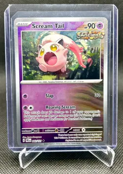 Pokemon TCG Prismatic Evolutions Scream Tail #42/131 Master Ball Holo Pattern - Image 1