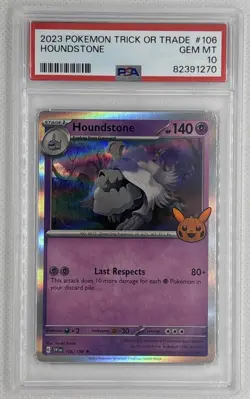 2023 Pokemon Trick or Trade Houndstone #106 PSA 10 Gem Mint 🌶🥵 - Image 1