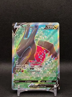 Pokemon 2022 Regidrago V 183/195 Silver Tempest Full Art Ultra Rare NM - Image 1