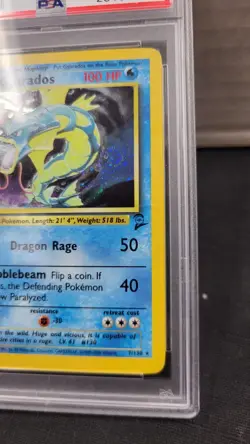 2000 GYARADOS SWIRL HOLO FOIL BASE SET II 2 POKEMON TCG PSA 9 MINT #7/130 - Image 2