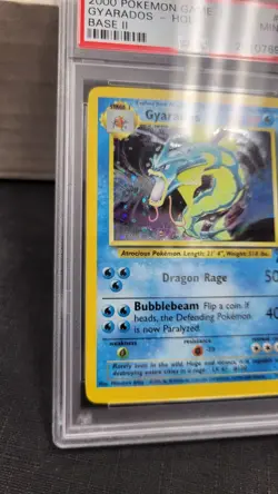 2000 GYARADOS SWIRL HOLO FOIL BASE SET II 2 POKEMON TCG PSA 9 MINT #7/130 - Image 3