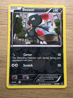 Pokemon TCG Sneasel Next Destinies 69/99 Reverse Holo NM Condition - Image 1
