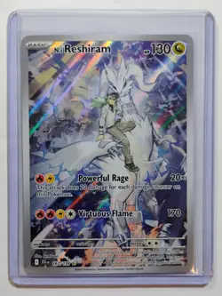 2025 Pokemon JTG EN-Jouenwy Together Illustration Rare #167 N'S Reshiram - Image 5
