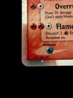 Pokemon Arcanine ex Legend Maker 83/92 Holo Ultra Rare English TCG 120HP 2006 - Image 3