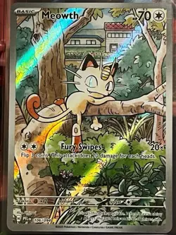 Meowth 106/094 Pokemon TCG Phantasmal Flames Illustration Rare - Image 1