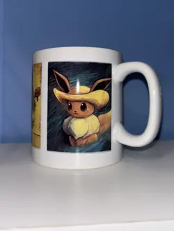 Pokemon Center X Van Gogh Museum Inspired Paintings Museum Coffee Mug (IN HAND) - Image 1