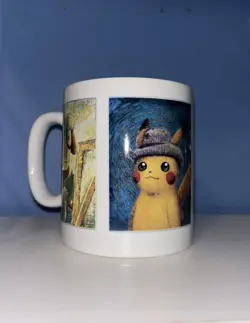 Pokemon Center X Van Gogh Museum Inspired Paintings Museum Coffee Mug (IN HAND) - Image 2