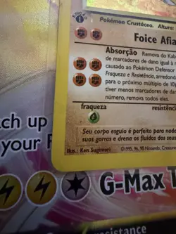 Pokemon TCG PORTUGUESE Kabutops #9/62 1st Edition Holo Foil Fossil - Image 3