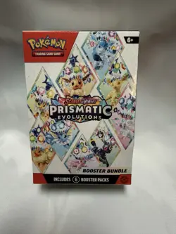 Pokemon Scarlet & Violet Prismatic Evolutions Booster Bundle 6 Packs New Sealed - Image 1