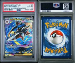 2025 POKEMON PHANTASMAL FLAMES SPECIAL ILLUSTRATION RARE MEGA SHARPEDO EX PSA 10 - Image 2